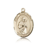St. Isaac Jogues Medal, 14 Karat Gold, Large - 14 KT Yellow Gold