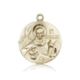St. Bernard of Clairvaux Medal, 14 Karat Gold - 14 KT Yellow Gold