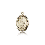 St. Theresa Medal, 14 Karat Gold - 14 KT Yellow Gold