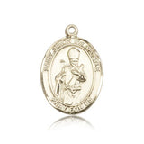St. Simon Medal, 14 Karat Gold, Large - 14 KT Yellow Gold