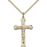 Crucifix Pendant, Gold Filled - Gold-tone