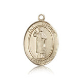 St. Stephen the Martyr Medal, 14 Karat Gold, Large - 14 KT Yellow Gold
