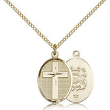 Coast Guard Cross Pendant, Gold Filled - Gold-tone