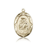 St. Anthony Medal, 14 Karat Gold - 14 KT Yellow Gold