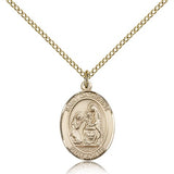 St. Catherine of Siena Medal, Gold Filled, Medium - Gold-tone