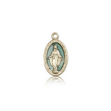 Miraculous Medal, 14 Karat Gold - 14 KT Yellow Gold