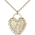Miraculous Heart Medal, Gold Filled - Gold-tone