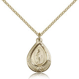 Miraculous Medal, Gold Filled - Gold-tone