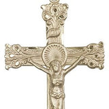Crucifix Pendant, Gold Filled - 24" 2.4mm Gold Plated Endless Chain