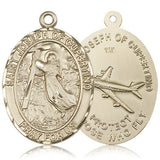 St. Joseph of Cupertino Medal, 14 Karat Gold - 14 KT Yellow Gold