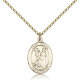 St. Rocco Medal, Gold Filled, Medium - Gold-tone