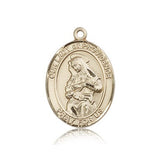 Our Lady of Providence Medal, 14 Karat Gold, Large - 14 KT Yellow Gold