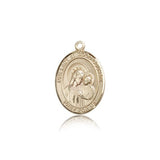 Our Lady of Good Counsel Medal, 14 Karat Gold, Medium - 14 KT Yellow Gold