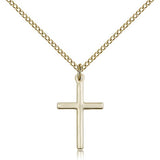 Cross Pendant, Gold Filled - Gold-tone
