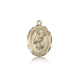 St. Scholastica Medal, 14 Karat Gold, Medium - 14 KT Yellow Gold