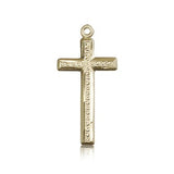 Cross Pendant, 14 Karat Gold - 14 KT Yellow Gold