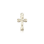 Cross Pendant, 14 Karat Gold - 14 KT Yellow Gold