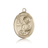 St. Mark the Evangelist Medal, 14 Karat Gold, Large - 14 KT Yellow Gold