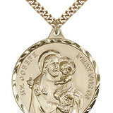 St. Joseph Medal, Gold Filled - 24" 2.4mm Gold Plated Endless Chain
