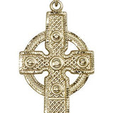 Cross Pendant, Gold Filled - 24" 2.4mm Gold Plated Endless Chain