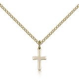 Cross Pendant, Gold Filled - Gold-tone