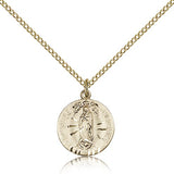Our Lady of Guadalupe Medal, Gold Filled - Gold-tone
