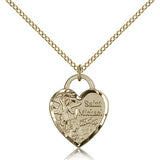St. Michael the Archangel Medal, Gold Filled - Gold-tone