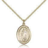 Our Lady of Tears Medal, Gold Filled, Medium - Gold-tone
