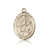 St. Edwin Medal, 14 Karat Gold, Large - 14 KT Yellow Gold