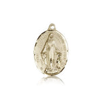 Immaculate Conception Medal, 14 Karat Gold - 14 KT Yellow Gold