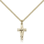 Cross Pendant, Gold Filled - Gold-tone