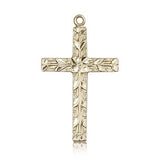 Cross Pendant, 14 Karat Gold - 14 KT Yellow Gold