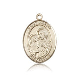 St. Joseph Medal, 14 Karat Gold, Large - 14 KT Yellow Gold