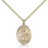 St. Eustachius Medal, Gold Filled, Medium - Gold-tone