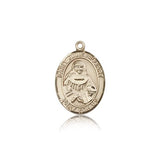 St. Julie Billiart Medal, 14 Karat Gold, Medium - 14 KT Yellow Gold