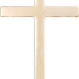 Cross Pendant, Gold Filled - 24" 2.4mm Gold Plated Endless Chain