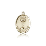 Holy Communion Medal, 14 Karat Gold - 14 KT Yellow Gold