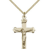Crucifix Pendant, Gold Filled - Gold-tone
