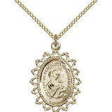Our Lady of Perpetual Help Medal, Gold Filled - Gold-tone
