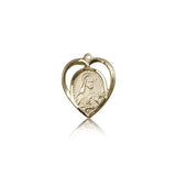 St. Theresa Medal, 14 Karat Gold - 14 KT Yellow Gold