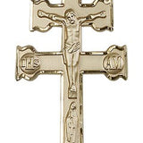 Caravaca Crucifix Pendant, 14 Karat Gold - 14 KT Yellow Gold