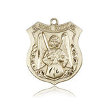 St. Michael the Archangel Medal, 14 Karat Gold - 14 KT Yellow Gold