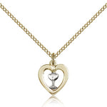 Heart Chalice Medal, Two-Tone - Two-Tone