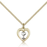 Heart Chalice Medal, Two-Tone - Two-Tone
