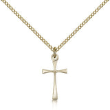 Maltese Cross Pendant, Gold Filled - Gold-tone