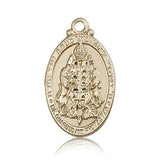 Jewish Protection Medal, 14 Karat Gold - 14 KT Yellow Gold