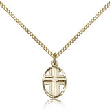 Cross Pendant, Gold Filled - Gold-tone