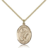 St. Martin of Tours Medal, Gold Filled, Medium - Gold-tone