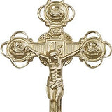 Crucifix Pendant, Gold Filled - 24" 2.4mm Gold Plated Endless Chain