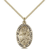 Our Lady of Czestochowa Medal, Gold Filled - Gold-tone